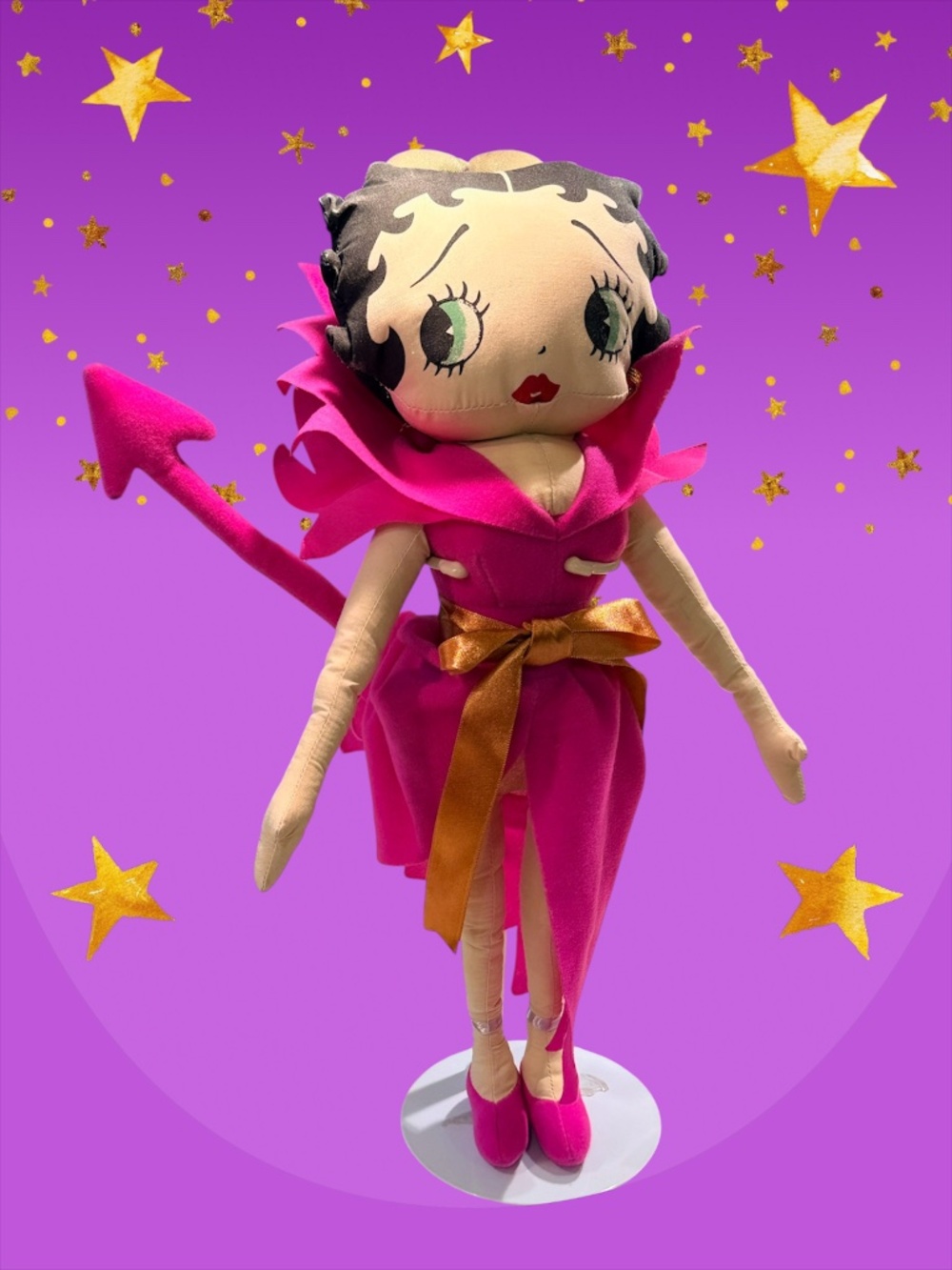 💖 Betty Boop Rare Halloween "Pink Devil" Costume Cloth Rag Doll! 💖